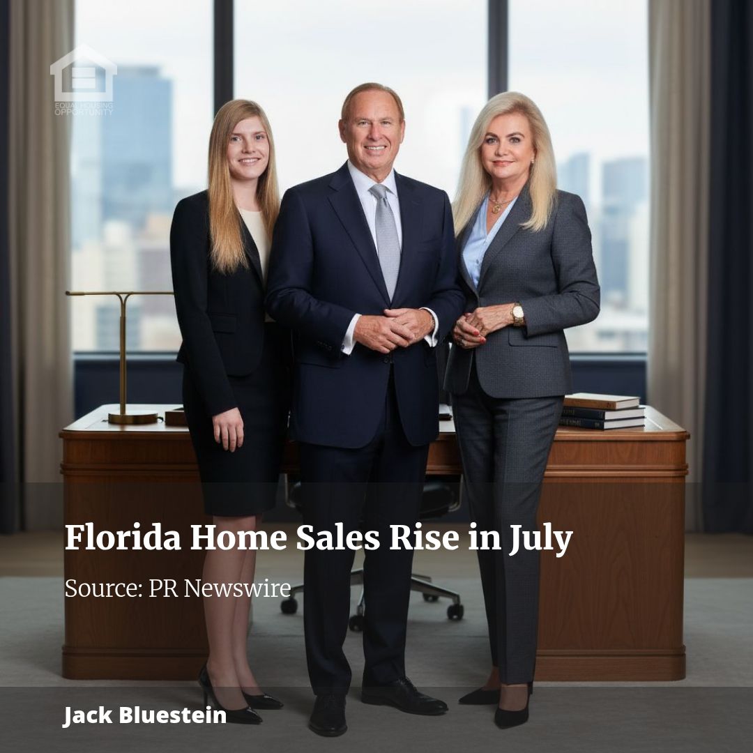 Fla.’s Housing Market: Closed Sales and New Pending Sales Rise in July
