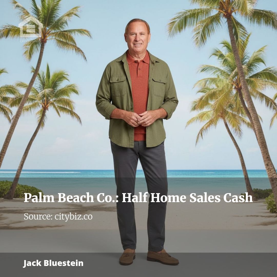PBP Real Estate: Cash Buyers Accounted for About Half of Palm Beach County Home Sales in Q2