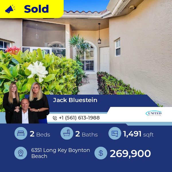 This at 63 51 Long Key Boynton Beach has just been sold