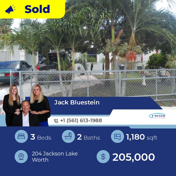 This SingleFamilyResidence at 204 Jackson Lake Worth has just been sold