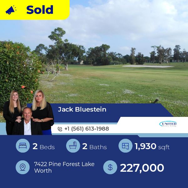 This SingleFamilyResidence at 74 22 Pine Forest Lake Worth has just been sold