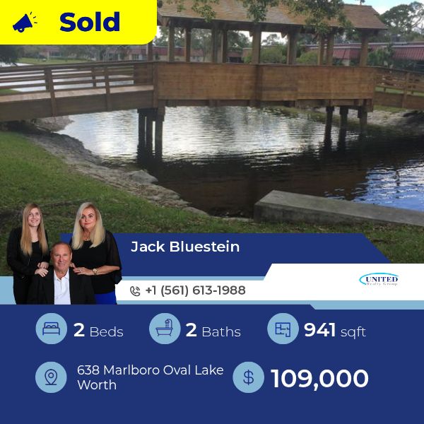 This Condominium at 638 Marlboro Oval Lake Worth has just been sold