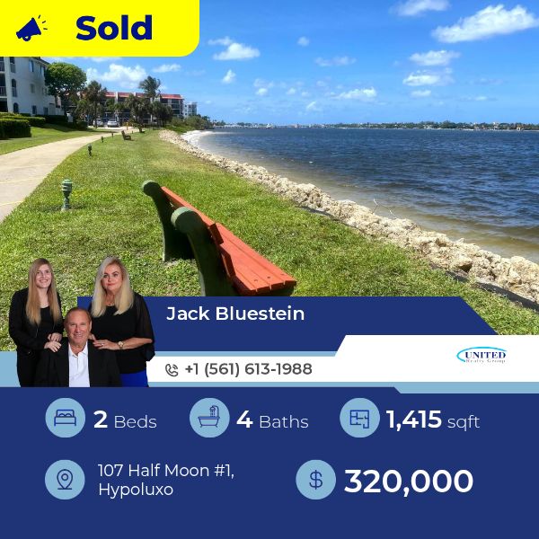 This Condominium at 107 Half Moon Unit 1, Hypoluxo has just been sold