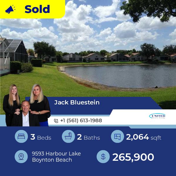 This SingleFamilyResidence at 95 93 Harbour Lake Boynton Beach has just been sold