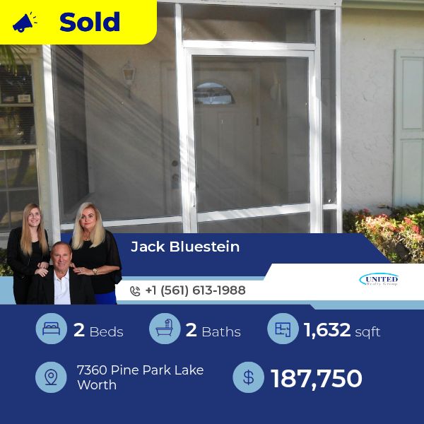 This SingleFamilyResidence at 73 60 Pine Park Lake Worth has just been sold