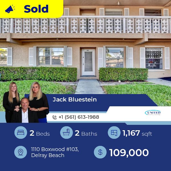 This Condominium at 11 10 Boxwood Unit 103, Delray Beach has just been sold