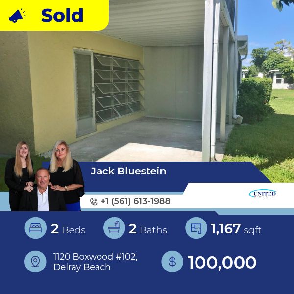This Condominium at 11 20 Boxwood Unit 102, Delray Beach has just been sold