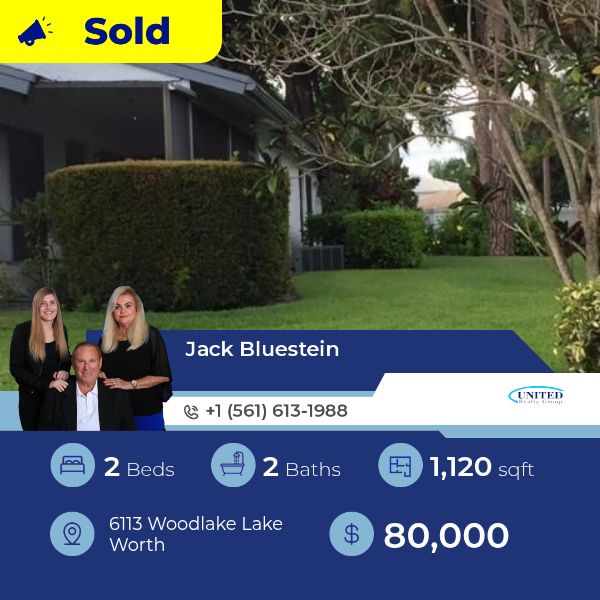 This at 61 13 Woodlake Lake Worth has just been sold